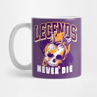 Legend Never Die Court Purple Sneaker Art Mug